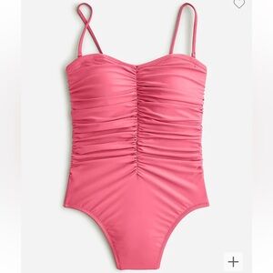 J.Crew Ruched Sweethart one-piece Size 24 Brand New With Tags